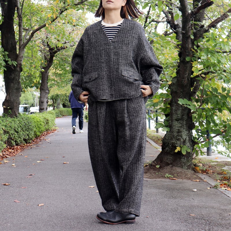 atelier naruse アトリエナルセ シェットランドウールリネンスモック