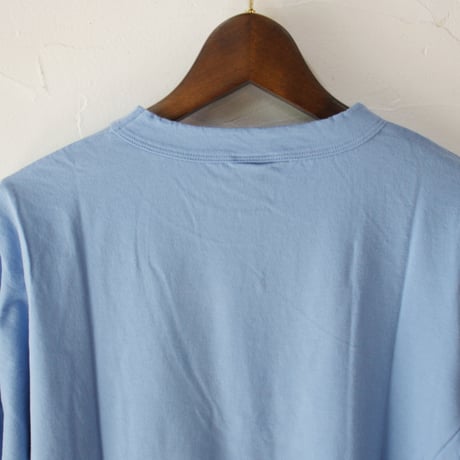 **再入荷**　homspun ホームスパン　30/1天竺長袖Tシャツ　♯サラシ、サックス、ダークグリーン、ブラック