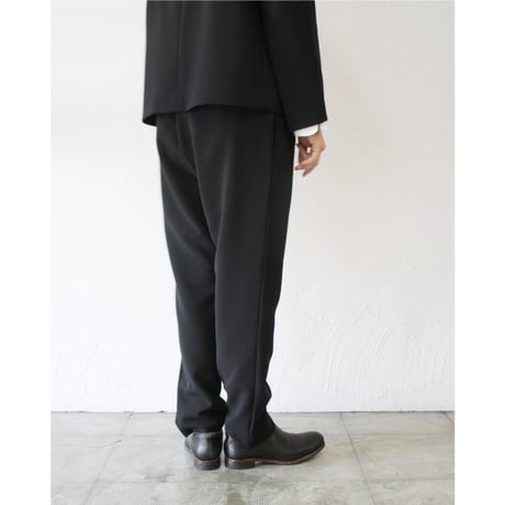 TRAVAIL MANUEL トラバイユマニュアル　Wクロス２タックスラントパンツ　♯ブラック　【送料無料】