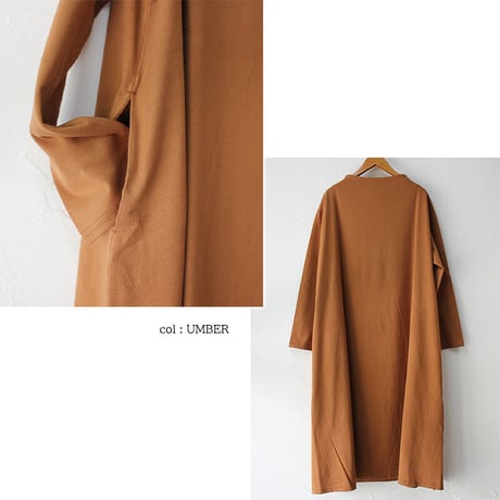 amne アンヌ　Jersey bottle dress #natural,umber,chocolate 【送料無料】