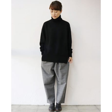 **サイズ欠け分再入荷**TRAVAIL MANUEL トラバイユマニュアル　杢グレンチェックポーラパンツ　#MGY,CGY,NVY
