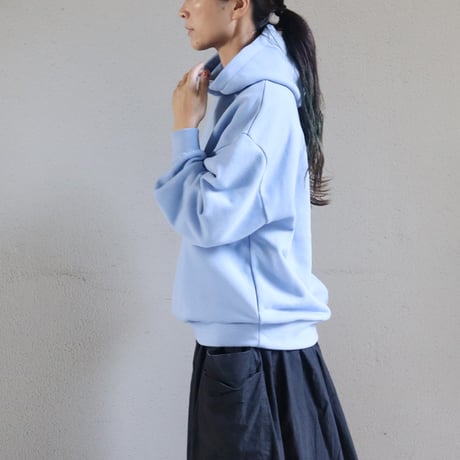 **再入荷**　LinenYa リネンヤ　裏毛コットンパーカー　#アイボリー、ライトブルー、グリーン　【送料無料】