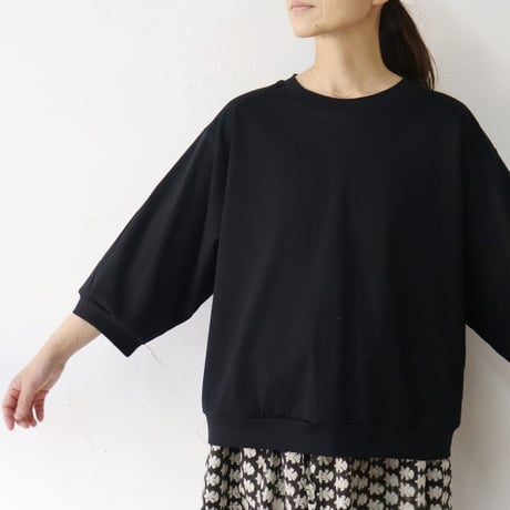 ARTE POVERA アルテポーヴェラ　コンパクトスムース8分袖クループルオーバー　【送料無料】