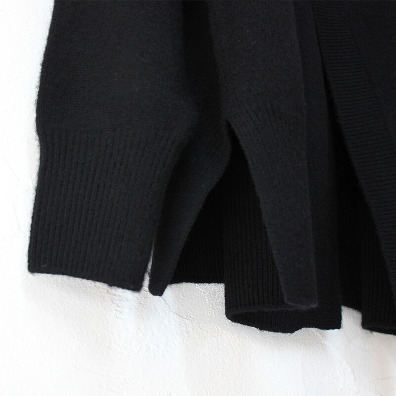 homspun(ホームスパン)縮絨起毛ウールラグランカーディガン homspun ホームスパン 縮絨起毛ウールラグランカーデ #TOPグレー