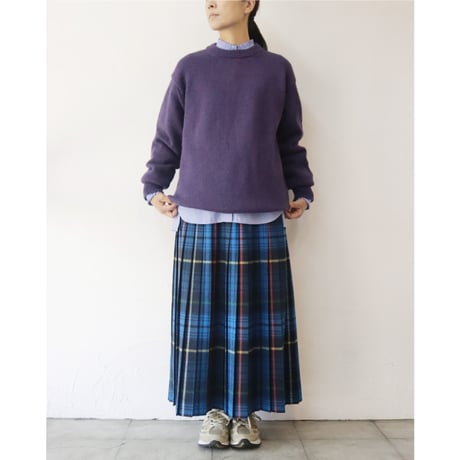 homspun ホームスパン　シェットランドプルオーバー　#ダークネイビー、パープル、ピンク、ナチュラル