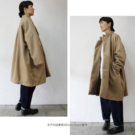 **追加分到着** FUNSET OF ART ファンセットオブアート　別注ウールビーバーTAISHOコート　#キャメル 【送料無料】