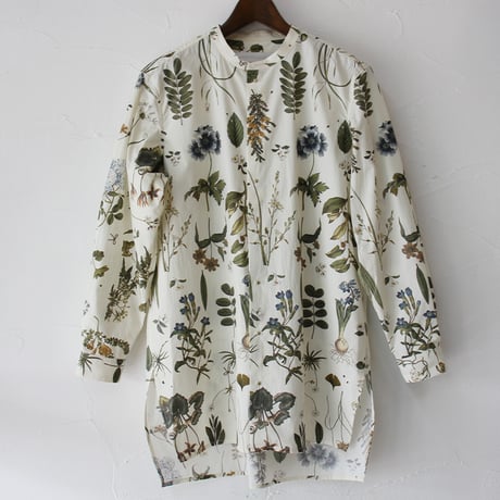 ASEEDONCLOUD アシードンクラウド　Tea garden flower print Standard shirt #off white 【送料無料】