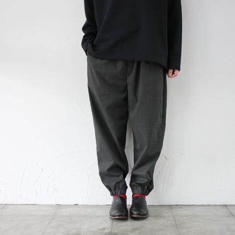 TRVAIL MANUEL トラバイユマニュアル　T/Rツイルカフパンツ　#チャコールグレー、ブラック　【送料無料】