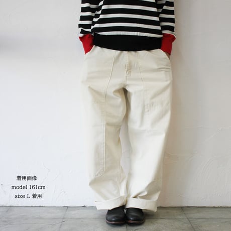 homspun ホームスパン　10ozデニムペインターパンツ　#生成り、ブルー