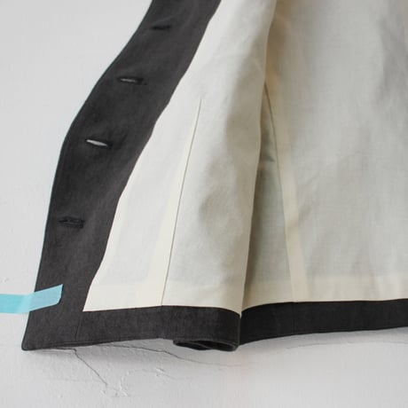 **またまた再入荷** atelier naruse アトリエナルセ　linen vest　リネンベスト　#ベイジュ、チャコール