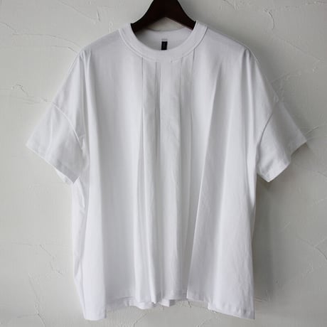 TRAVAIL MANUEL トラバイユマニュアル　クラシック天竺ランダムタックTシャツ