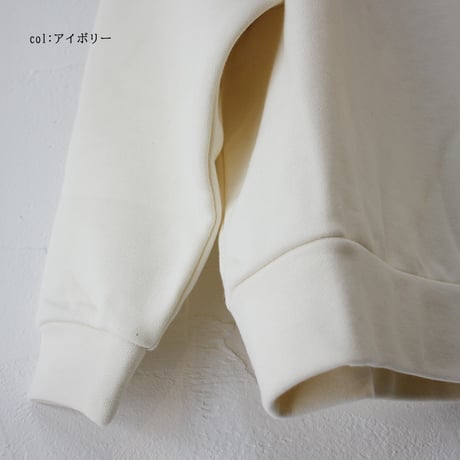 **再入荷**　LinenYa リネンヤ　裏毛コットンパーカー　#アイボリー、ライトブルー、グリーン　【送料無料】