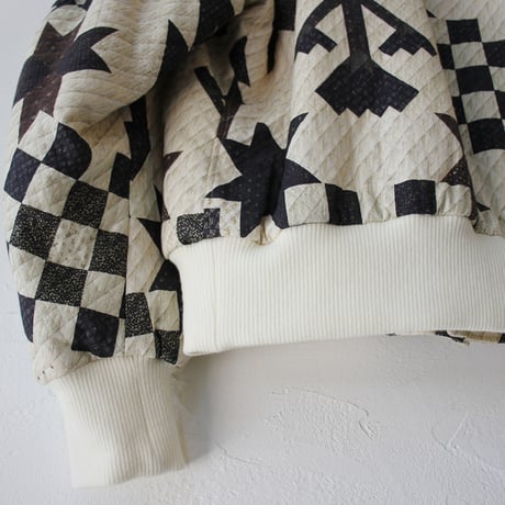 ASEEDONCLOUD アシードンクラウド　Map quilt print P.E Blouson #off white 【送料無料】