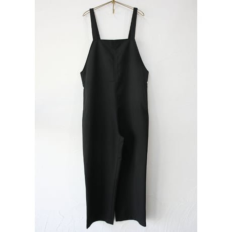 **再入荷** TRAVAIL MANUEL トラバイユマニュアル　T/Cツイルサロペット　#チャコール、ブラック