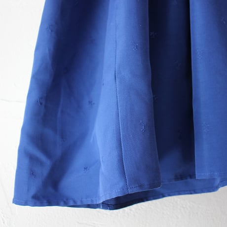 ASEEDONCLOUD アシードンクラウド　Camellia sinensis jacquard Laboratory dress  #Blue