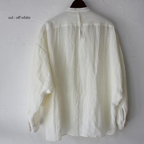 SUSURI ススリ　ハルシャツ　＃off white , black　【送料無料】