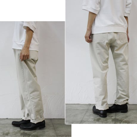 ARTE POVERA アルテポーヴェラ　チノバギーパンツ　#ホワイト、アイスグレー