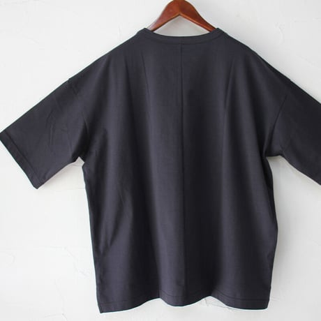 Linenya リネンヤ　コットン天竺オーバーTシャツ　#パープル、カーキ、ネイビー、ブラック