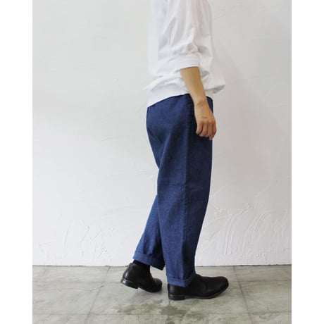 **再入荷** TRAVAIL MANUEL トラバイユマニュアル　10.3ozC/Lストレッチデニムノームパンツ　#LT.INDIGO、INDIGO 【送料無料】