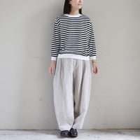 **2026s/s分到着** atelier naruse アトリエナルセ　リネンコクーンダーツパンツ　linen cocoon darts pants　#ベイジュ、チャコール