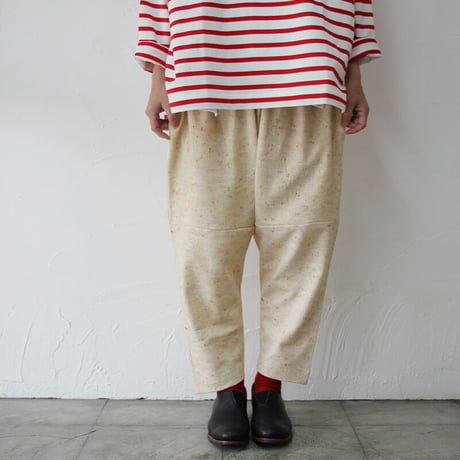 homspun ホームスパン　スウェットギャザーパンツ　#オートミール、グレー、チャコール、ミックス
