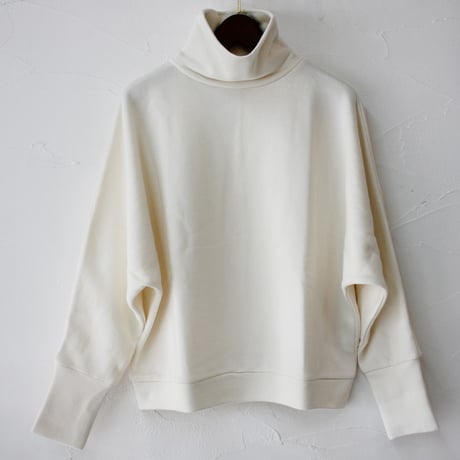 **またまた再入荷** LinenYa リネンヤ　ミニ裏毛ハイネックプルオーバー　#ブルー、アイボリー　【送料無料】