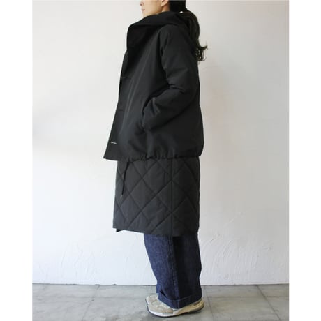 **S u K i M a -スキマ-別注** TRAVAIL MANUEL トラバイユマニュアル　ライトグログラン60/40クロスボタンパーカー　#ブラック　【送料無料】