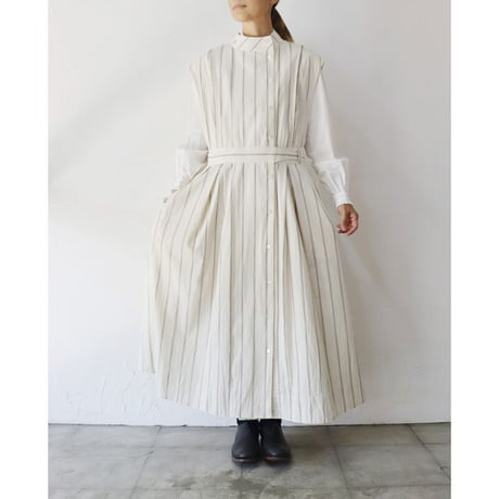 ASEEDONCLOUD アシードンクラウド　Zephyros stripe Hiraeth work coat  #off white 【送料無料】