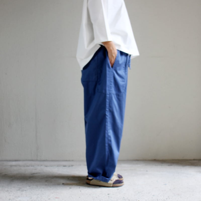 2024秋冬分到着** homspun ホームスパン 高密度ウエポン紐付ギャザー  