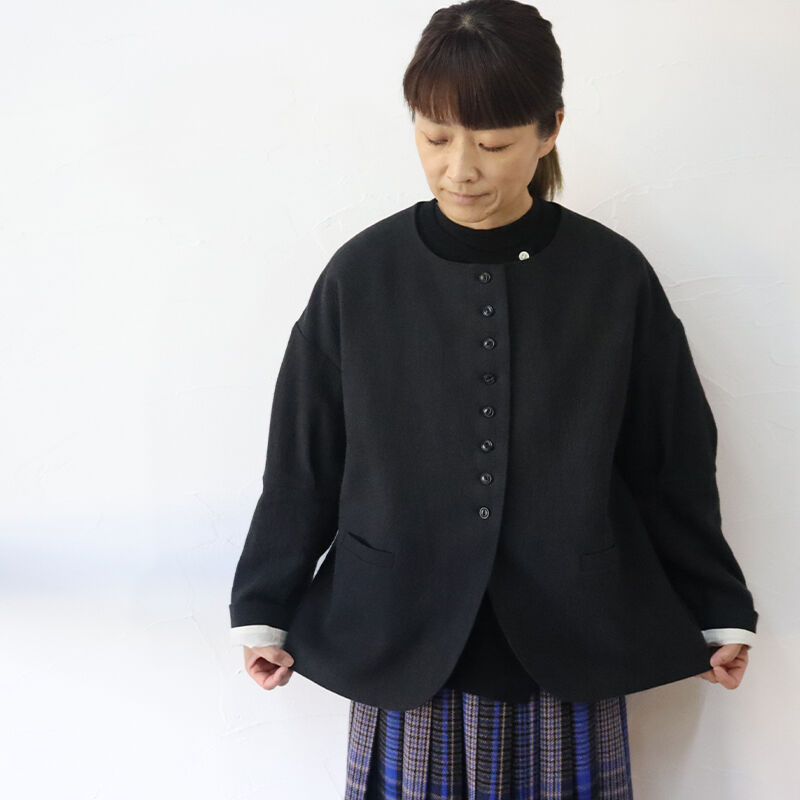 再入荷** MAGALI マガリ リネンウールクラシックジャケット