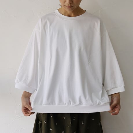 ARTE POVERA アルテポーヴェラ　コンパクトスムース8分袖クループルオーバー　【送料無料】