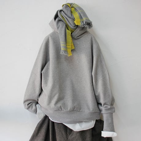 **またまた再入荷** Linenya リネンヤ　コットンスウェットドルマンパーカー　#TOPグレー