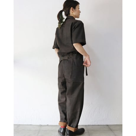 ASEEDONCLOUD アシードンクラウド　Immunity cloth Crafter jumpsuit　#dark brown 　【送料無料】