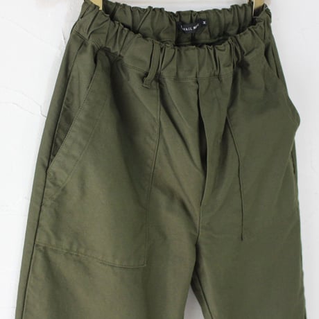 TRAVAIL MANUEL トラバイユマニュアル　バックサテンファティーグパンツ　#オリーブ、カーキ、ブラック　【送料無料】