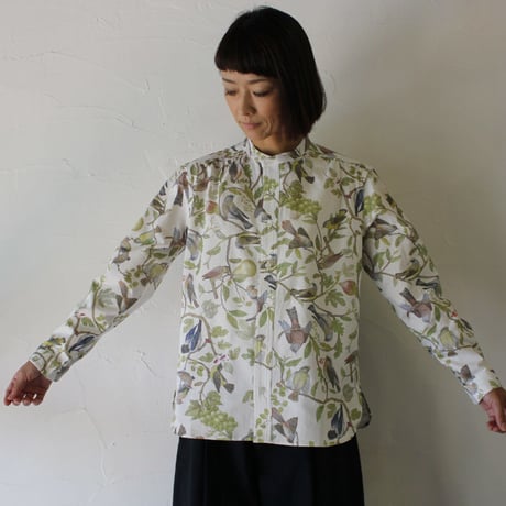 ASEEDONCLOUD アシードンクラウド collarless shirts #ijujin print 【送料無料】