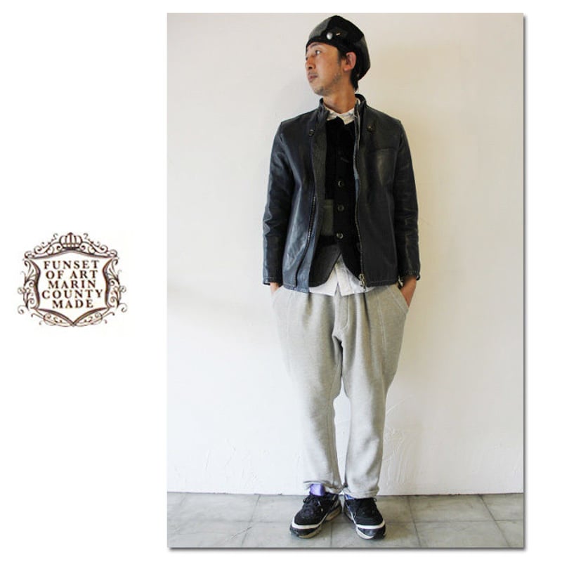 再入荷**FUNSET OF ART ファンセットオブアート IDGレザーCAFEライダー