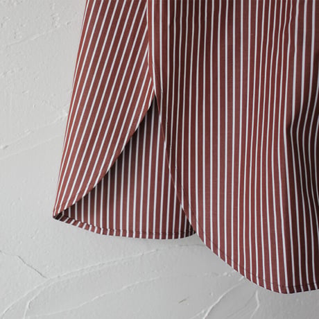 amne アンヌ　STRIPE bias dress　#Bordeaux、Black 【送料無料】