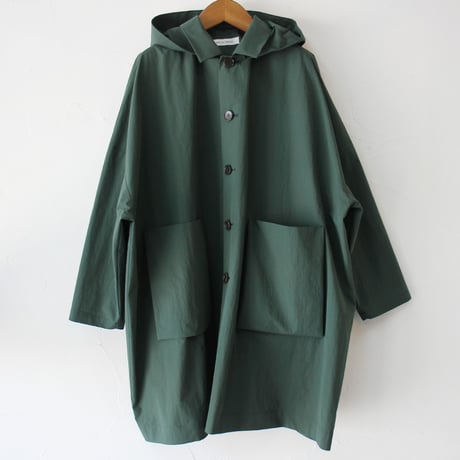 **再入荷** atelier naruse アトリエナルセ　コットンナイロンタフタフーデットコート　cotton nylon taffeta hooded coat