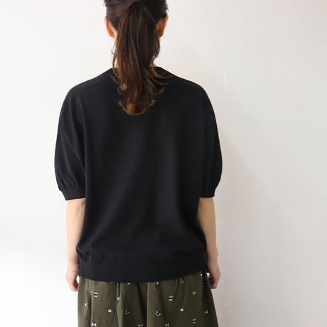 **またまたまた再入荷** LinenYa リネンヤ　as it is.　コットンクルーネック半袖ニット