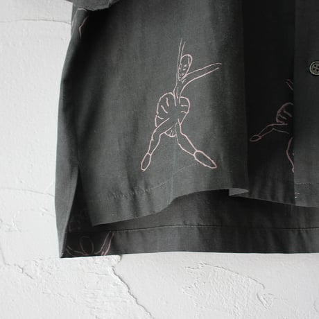 atelier naruse アトリエナルセ　レーヨンコットン開襟シャツ～バレリーナ～ rayon cotton open collar shirt　【送料無料】