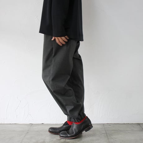 TRVAIL MANUEL トラバイユマニュアル　T/Rツイルカフパンツ　#チャコールグレー、ブラック　【送料無料】