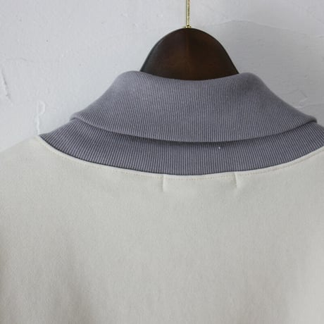 amne アンヌ　FRENCH TERRY zip turtle　フレンチテリージップタートル　#natural