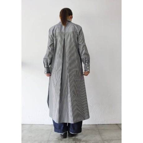 amne アンヌ　STRIPE bias dress　#Bordeaux、Black 【送料無料】