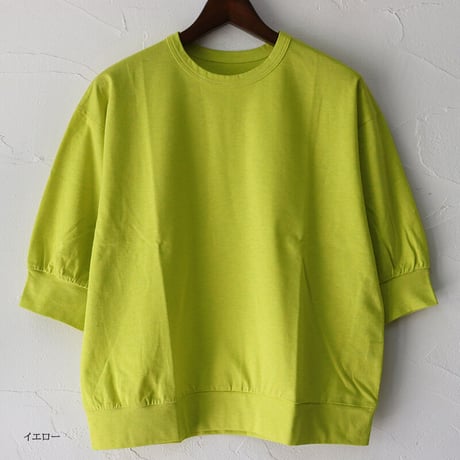 **またまたまた再入荷** Linenya リネンヤ　クルーネック5分袖Tシャツ　【送料無料】