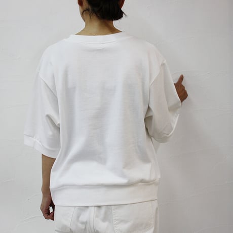 ARTE POVERA アルテポーヴェラ　ミニ裏毛半袖トレーナー　＃ホワイト、ネイビー