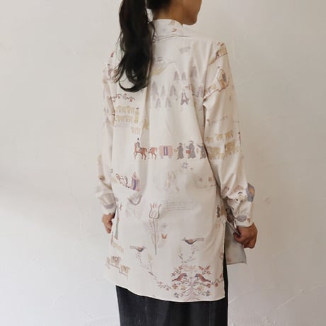 ASEEDONCLOUD アシードンクラウド　Shepherd diary cloth Kigansai shirt #off white 【送料無料】