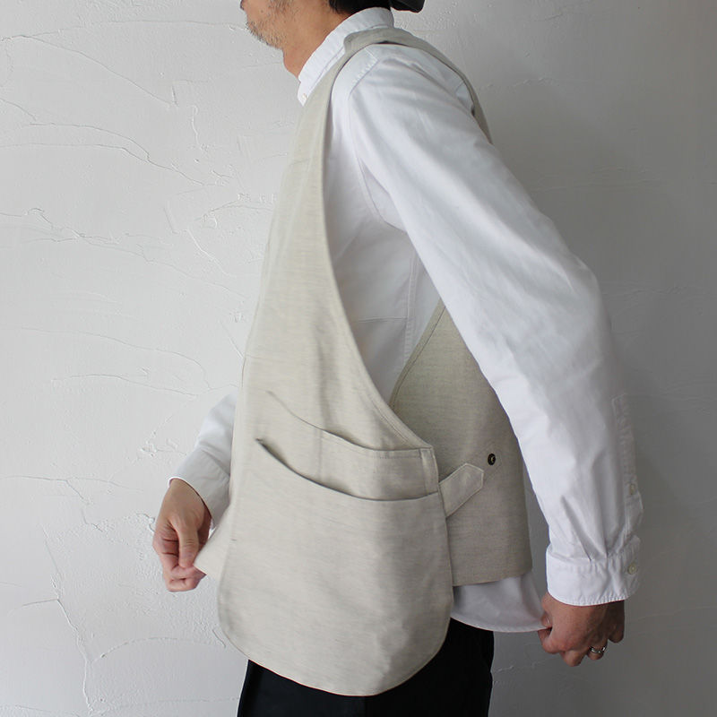 ASEEDONCLOUD アシードンクラウド cloud seeding vest #生成り ASEEDONCLOUD アシードンクラウド cloud seeding vest #生成り
