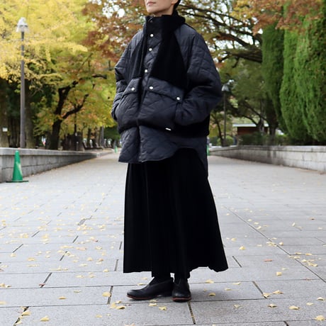 anme アンヌ　BOA/QUILT useful coat　#ブラック　【送料無料】