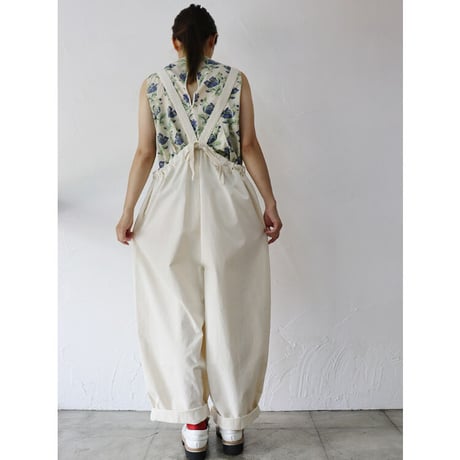 Brocante ブロカント　20sミニヘリンボンバンドルサロペット　#アイボリー、モカブラウン、ブラスト、ブラック