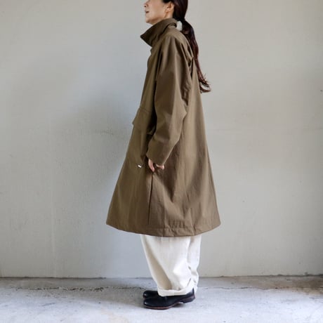amne アンヌ　NYLON covered coat　カバーコート #Coyote 【送料無料】